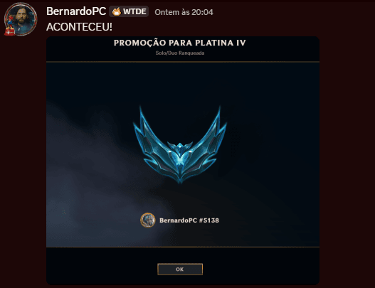 Depoimento de BernardoPC — aluno da Inefavel Academy